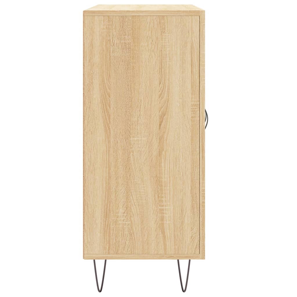 vidaXL Sideboard Sonoma Oak 90x34x80 cm Engineered Wood