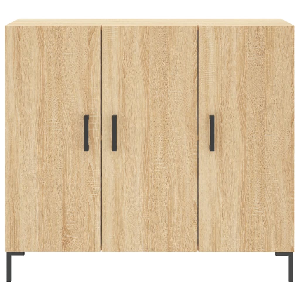 vidaXL Sideboard Sonoma Oak 90x34x80 cm Engineered Wood