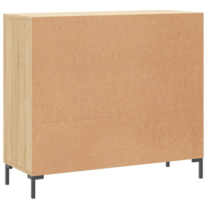 vidaXL Sideboard Sonoma Oak 90x34x80 cm Engineered Wood