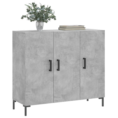 vidaXL Sideboard Concrete Grey 90x34x80 cm Engineered Wood