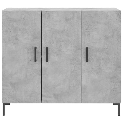 vidaXL Sideboard Concrete Grey 90x34x80 cm Engineered Wood