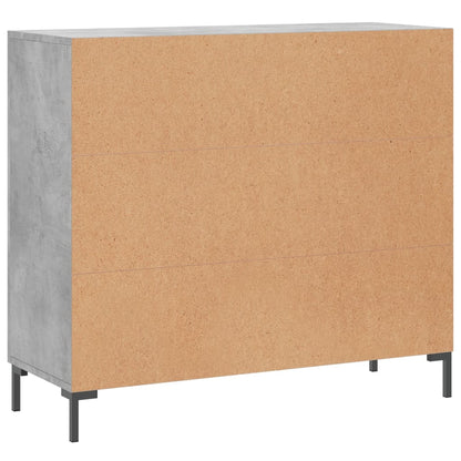 vidaXL Sideboard Concrete Grey 90x34x80 cm Engineered Wood