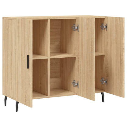 vidaXL Sideboard Sonoma Oak 90x34x80 cm Engineered Wood