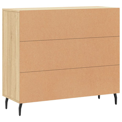 vidaXL Sideboard Sonoma Oak 90x34x80 cm Engineered Wood