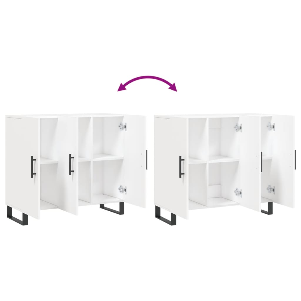 vidaXL Sideboard White 90x34x80 cm Engineered Wood
