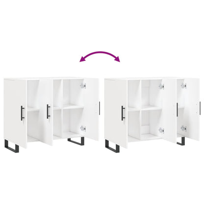 vidaXL Sideboard White 90x34x80 cm Engineered Wood