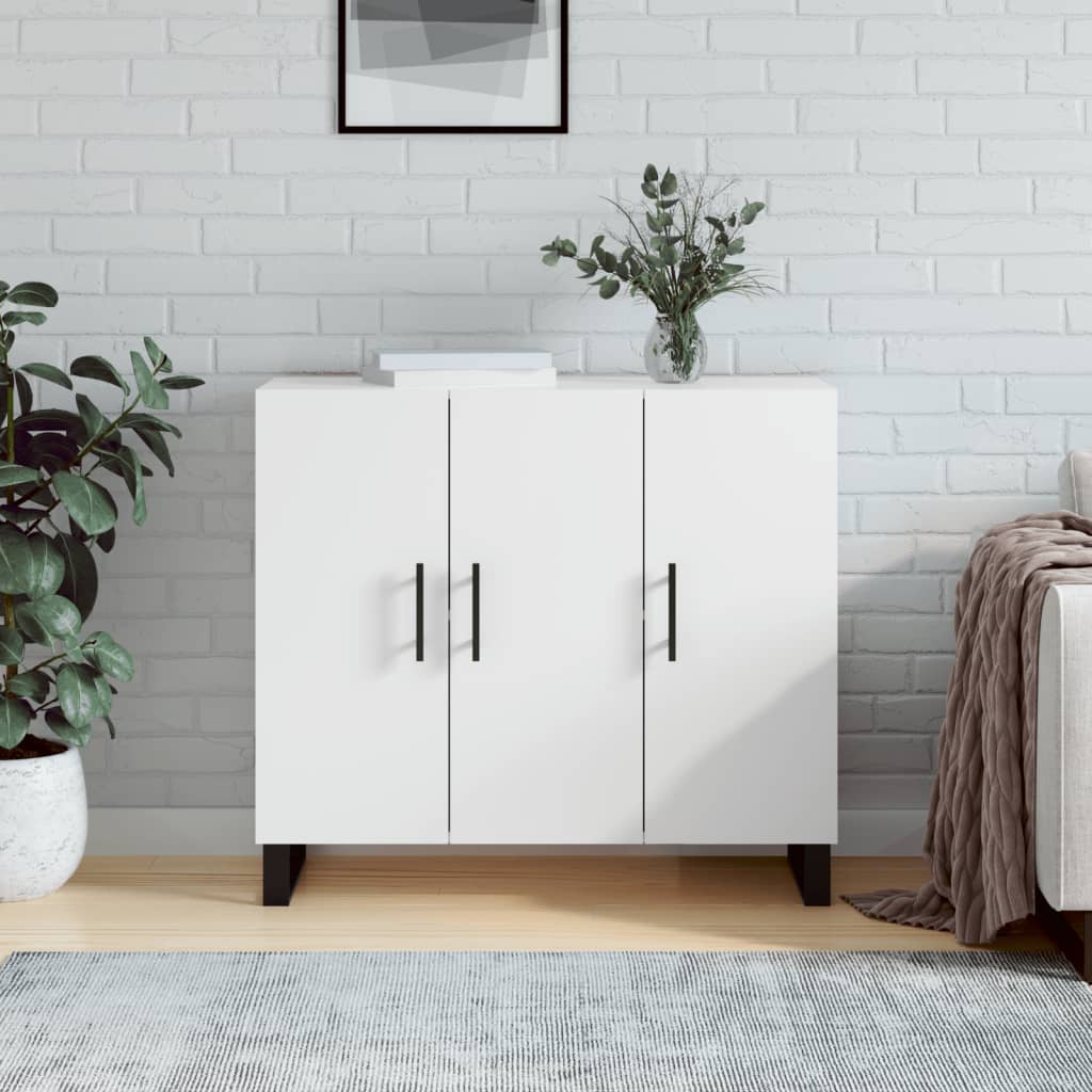 vidaXL Sideboard White 90x34x80 cm Engineered Wood