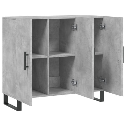 vidaXL Sideboard Concrete Grey 90x34x80 cm Engineered Wood