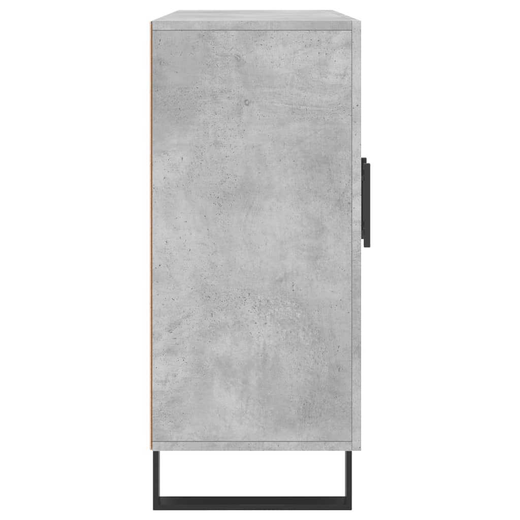 vidaXL Sideboard Concrete Grey 90x34x80 cm Engineered Wood