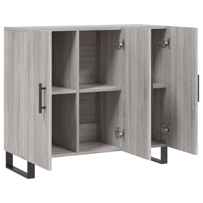 vidaXL Sideboard Grey Sonoma 90x34x80 cm Engineered Wood