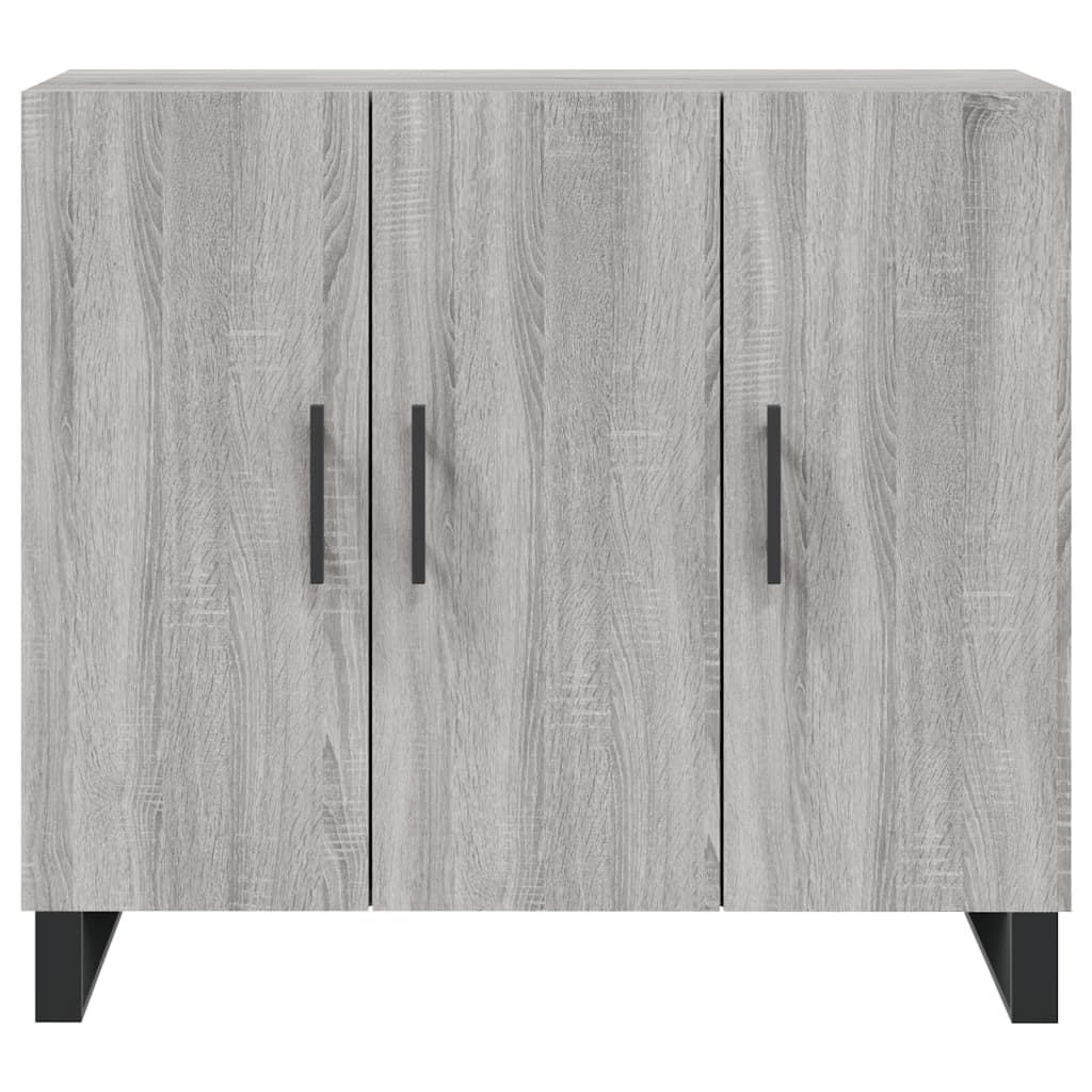 vidaXL Sideboard Grey Sonoma 90x34x80 cm Engineered Wood