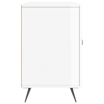 vidaXL Sideboard High Gloss White 100x36x60 cm Engineered Wood