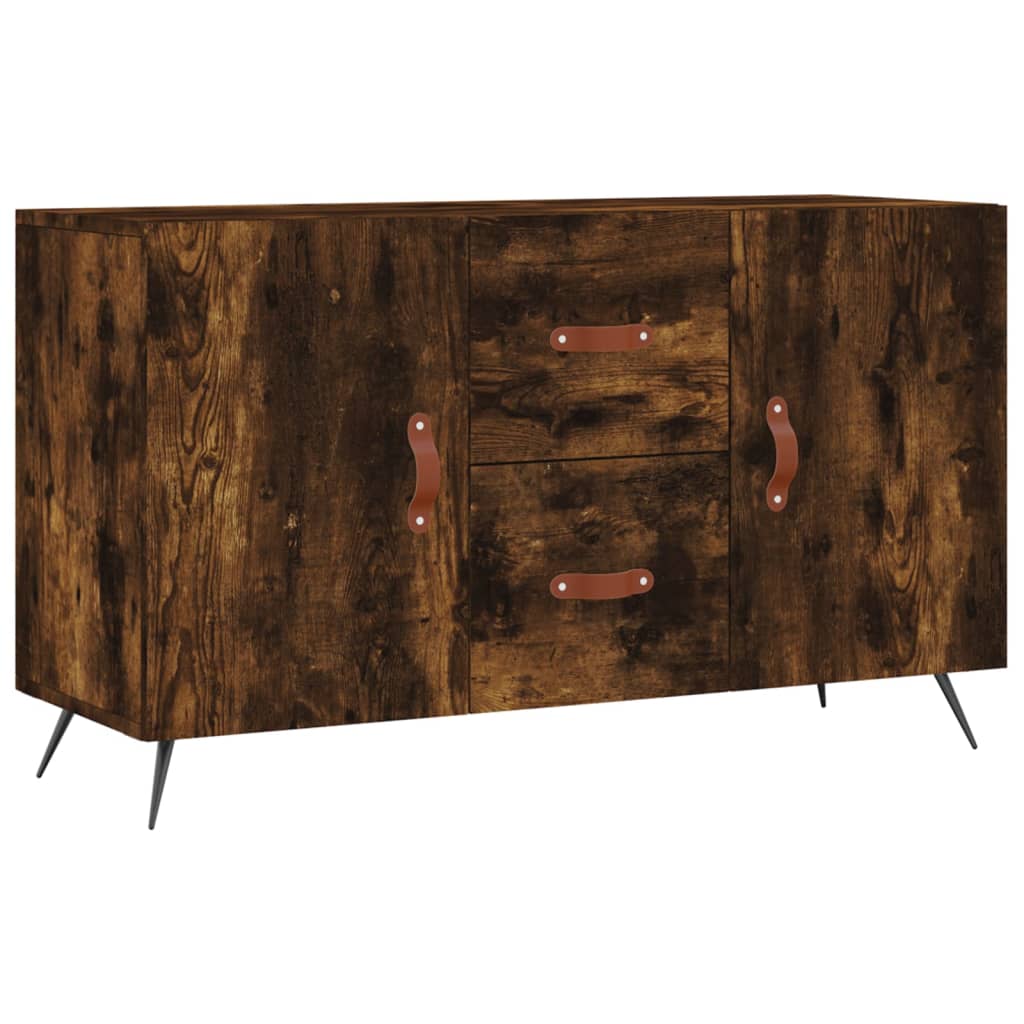 vidaXL Sideboard Smoked Oak 100x36x60 cm Engineered Wood