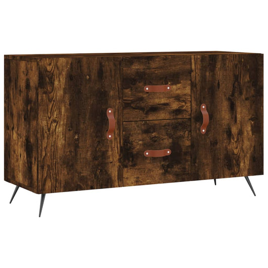 vidaXL Sideboard Smoked Oak 100x36x60 cm Engineered Wood