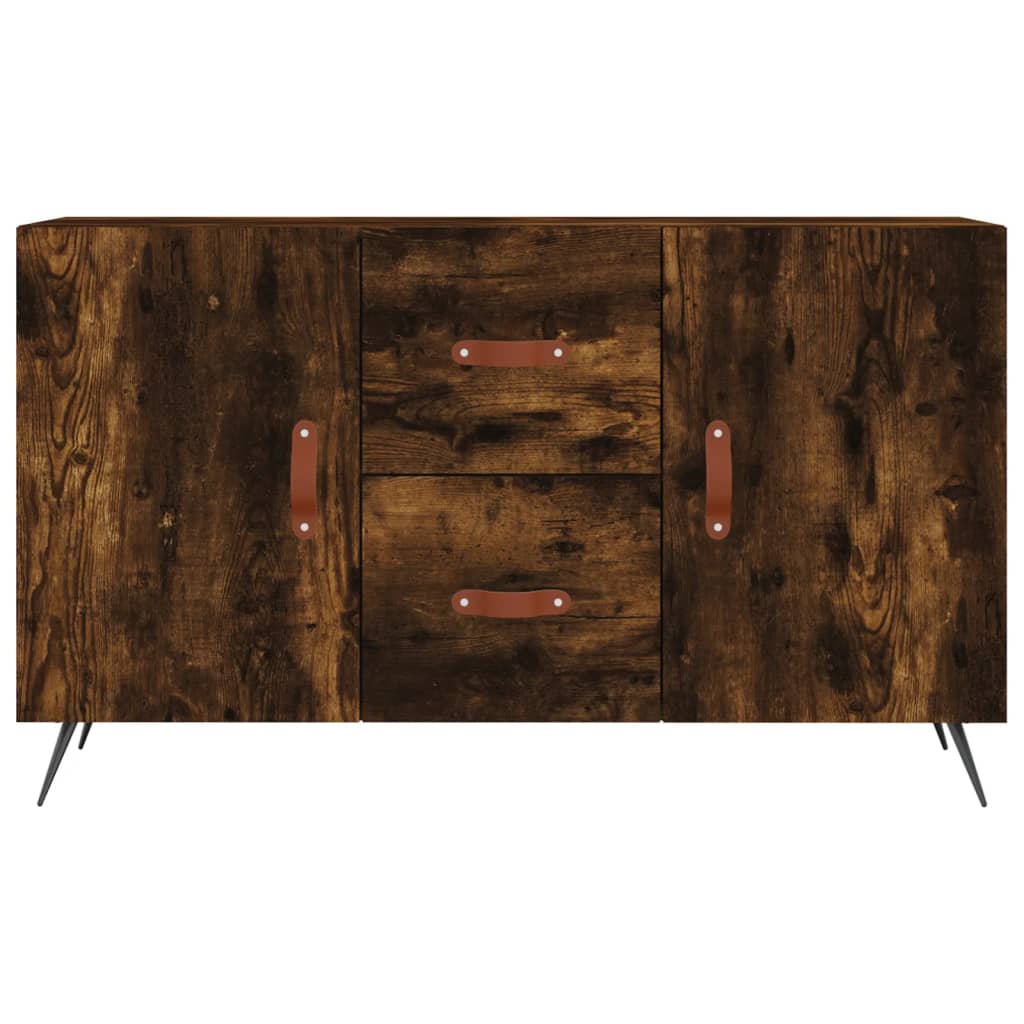 vidaXL Sideboard Smoked Oak 100x36x60 cm Engineered Wood