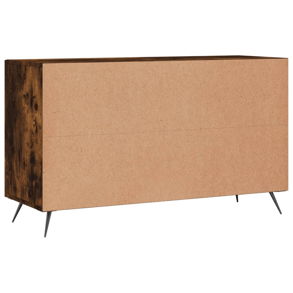 vidaXL Sideboard Smoked Oak 100x36x60 cm Engineered Wood
