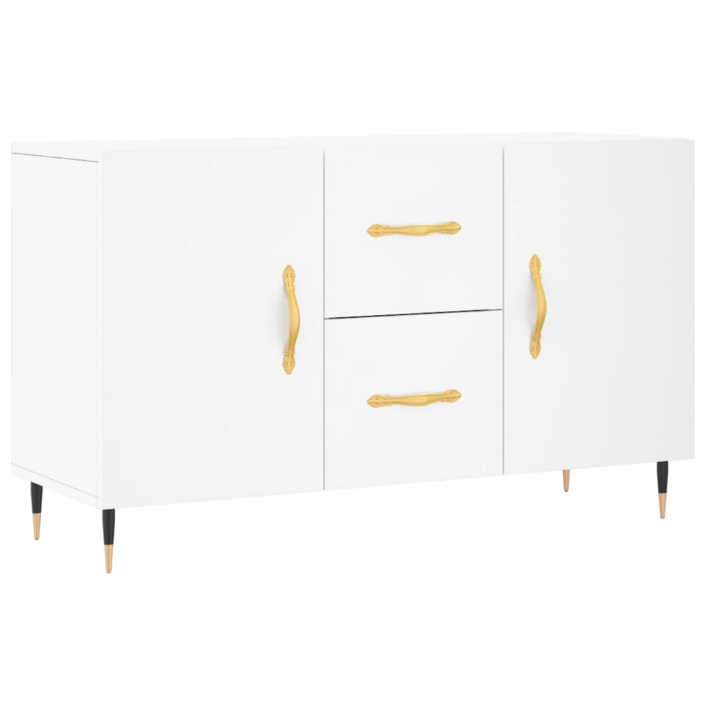 vidaXL Sideboard | White | Engineered wood, metal | Sideboard | Rectangular