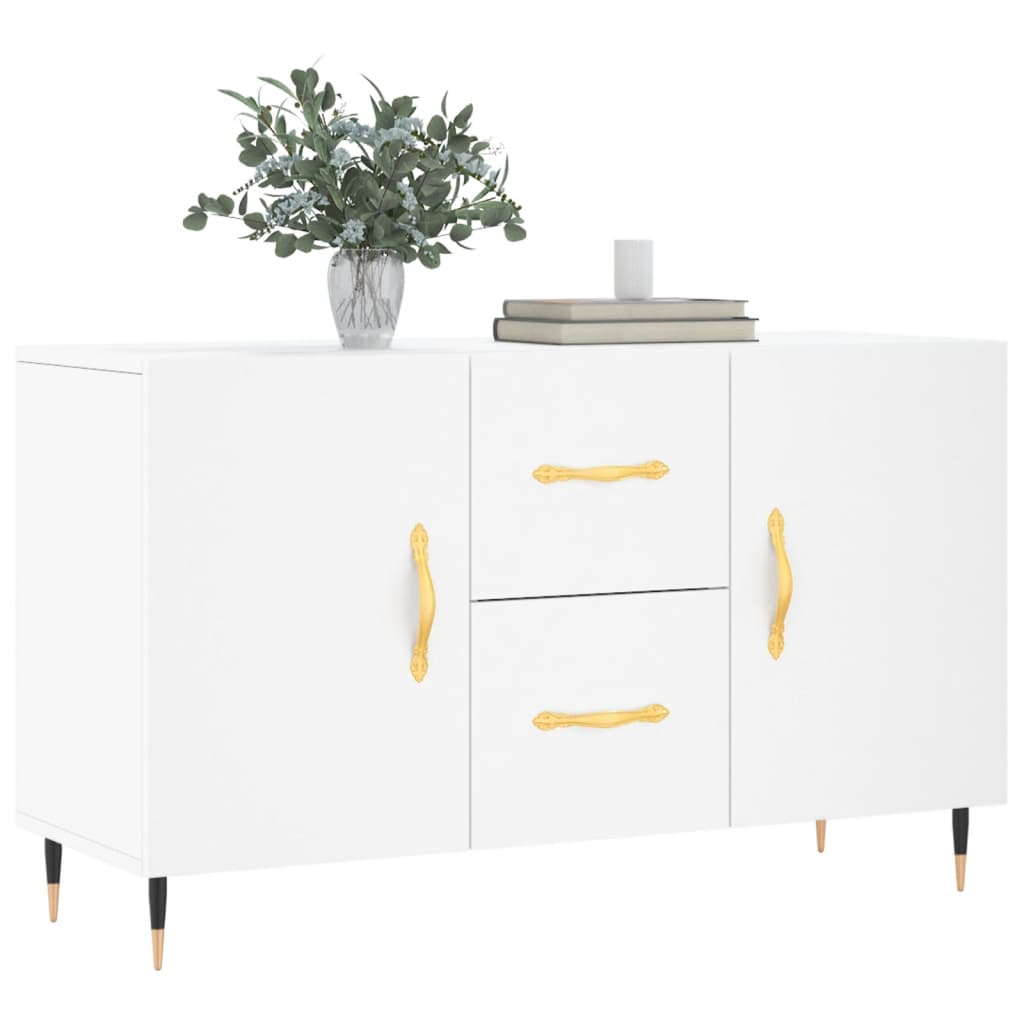 vidaXL Sideboard | White | Engineered wood, metal | Sideboard | Rectangular