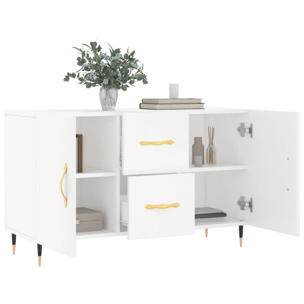 vidaXL Sideboard | White | Engineered wood, metal | Sideboard | Rectangular