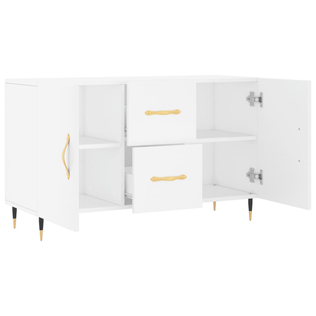 vidaXL Sideboard | White | Engineered wood, metal | Sideboard | Rectangular