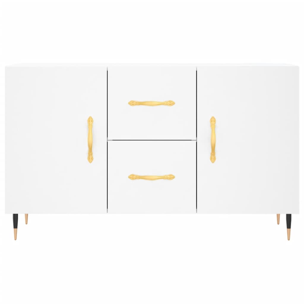 vidaXL Sideboard | White | Engineered wood, metal | Sideboard | Rectangular
