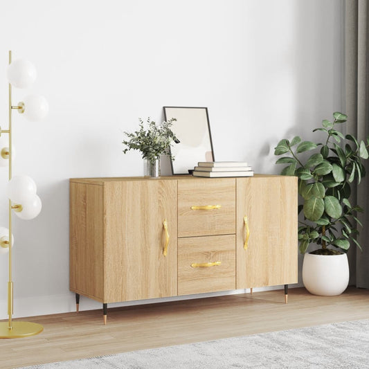 vidaXL Sideboard | Sonoma oak | Engineered wood, Metal | Medium | Sideboard