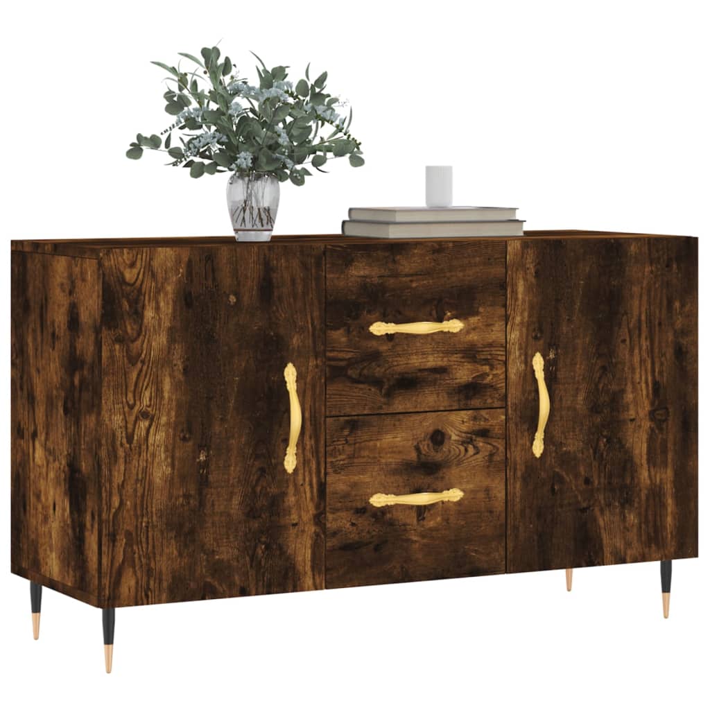 vidaXL Sideboard Smoked Oak 100x36x60 cm Engineered Wood