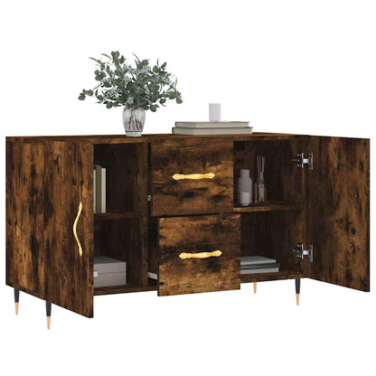 vidaXL Sideboard Smoked Oak 100x36x60 cm Engineered Wood