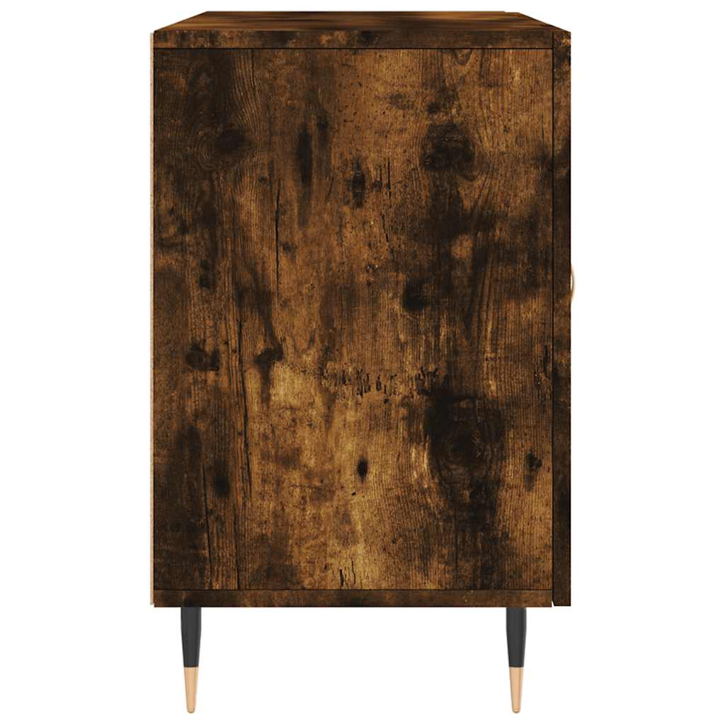 vidaXL Sideboard Smoked Oak 100x36x60 cm Engineered Wood