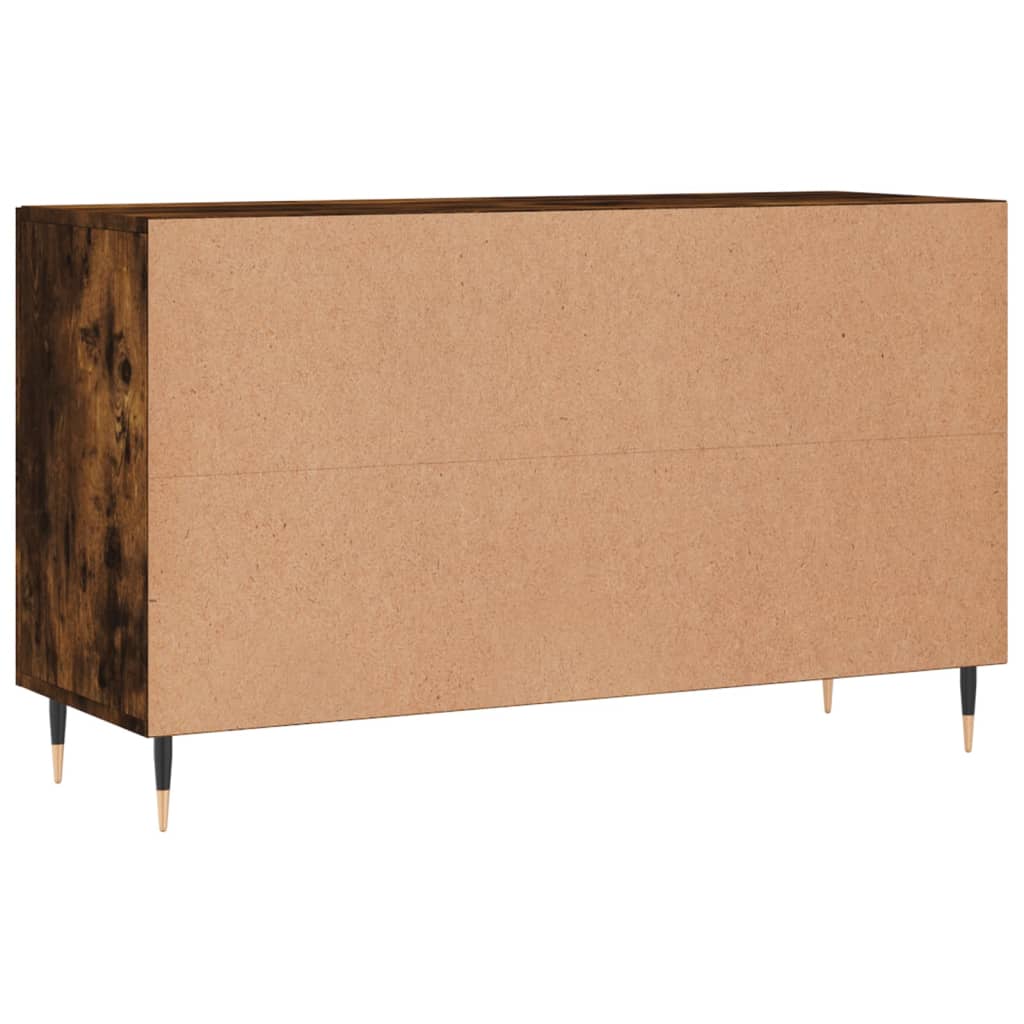 vidaXL Sideboard Smoked Oak 100x36x60 cm Engineered Wood