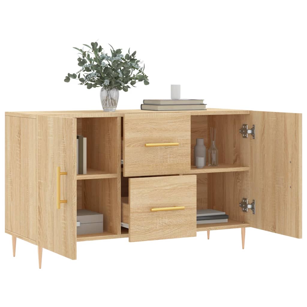 vidaXL Sideboard Sonoma Oak 100x36x60 cm Engineered Wood