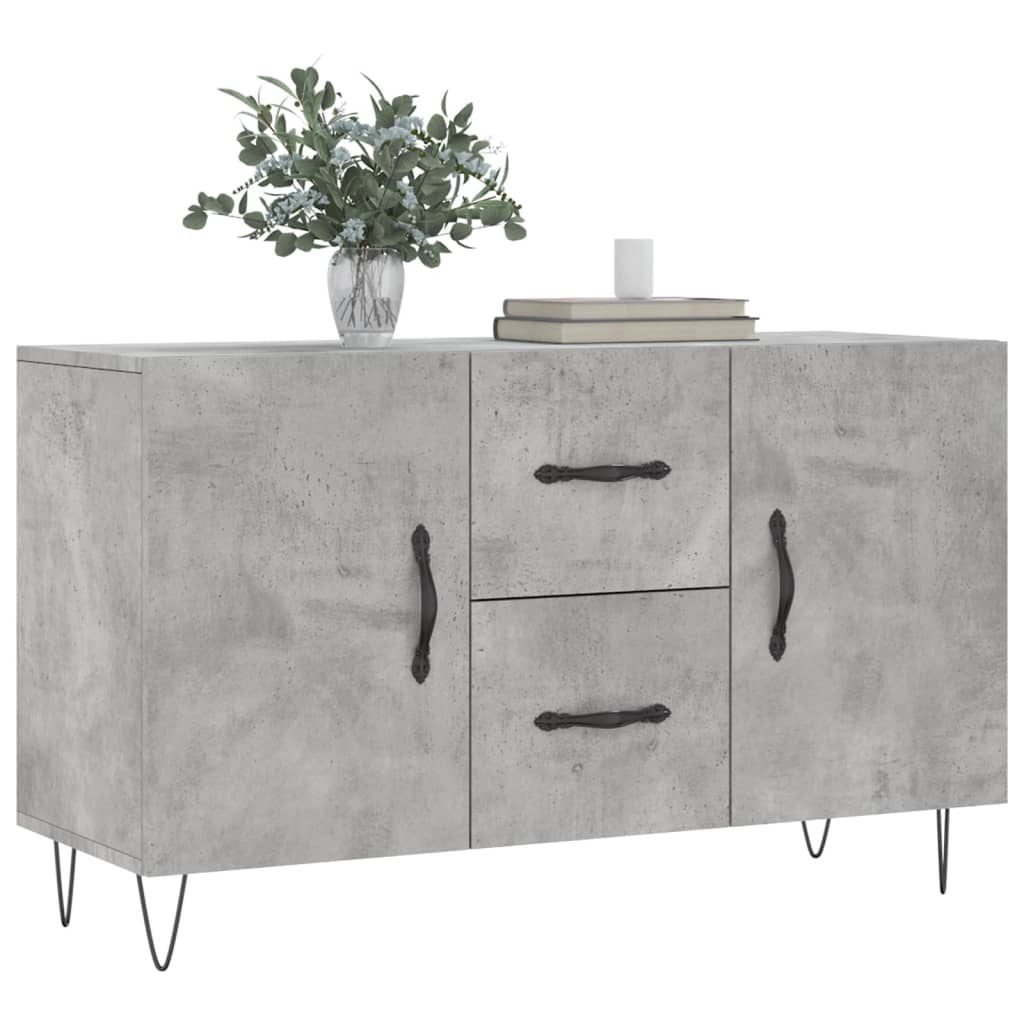 vidaXL Sideboard Concrete Grey 100x36x60 cm Engineered Wood