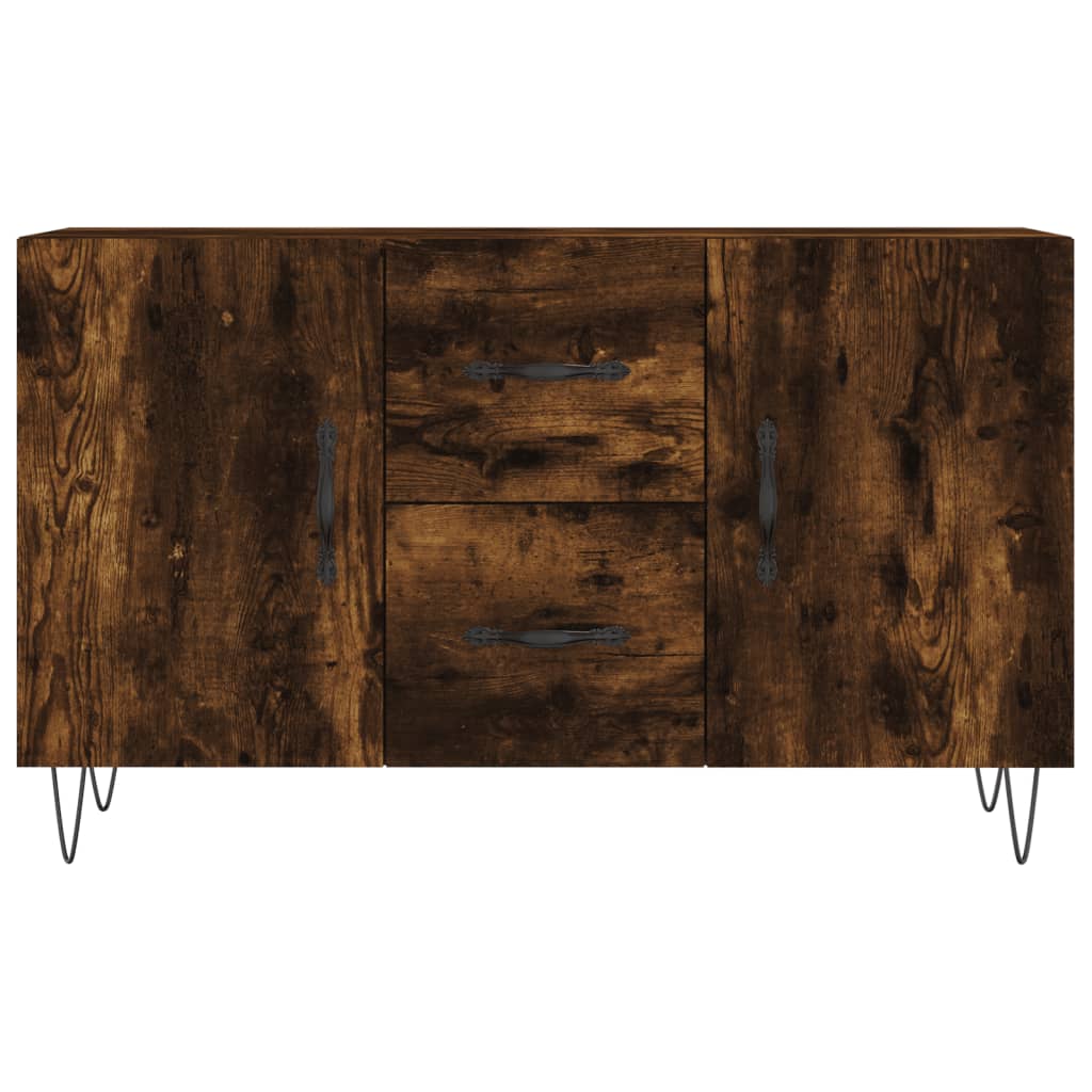 vidaXL Sideboard Smoked Oak 100x36x60 cm Engineered Wood