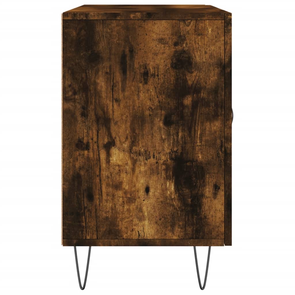 vidaXL Sideboard Smoked Oak 100x36x60 cm Engineered Wood