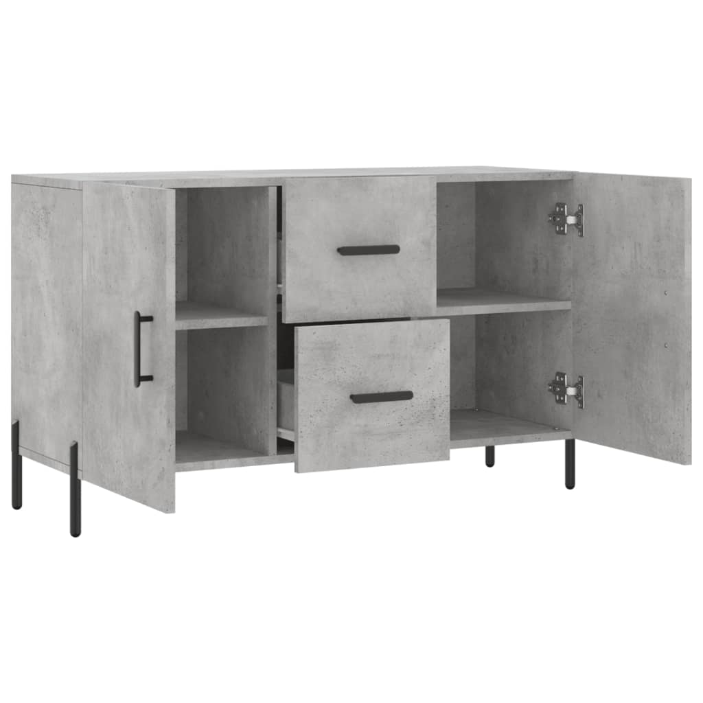 vidaXL Sideboard Concrete Grey 100x36x60 cm Engineered Wood
