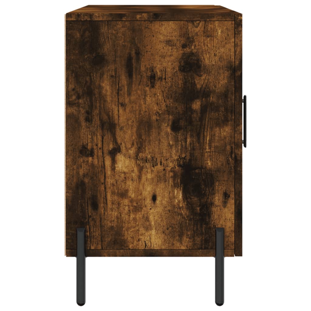 vidaXL Sideboard Smoked Oak 100x36x60 cm Engineered Wood