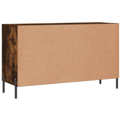 vidaXL Sideboard Smoked Oak 100x36x60 cm Engineered Wood