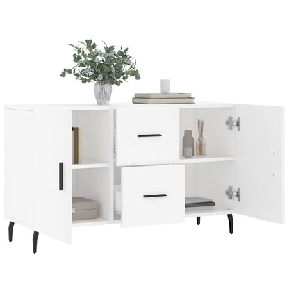 vidaXL Sideboard | White | Engineered wood | 100 cm | Sideboard | Rectangular