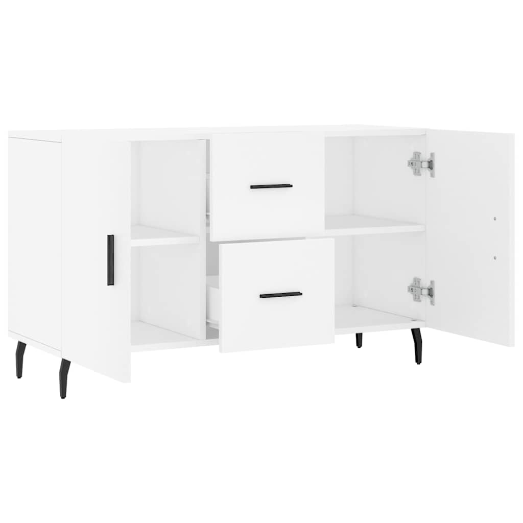 vidaXL Sideboard | White | Engineered wood | 100 cm | Sideboard | Rectangular