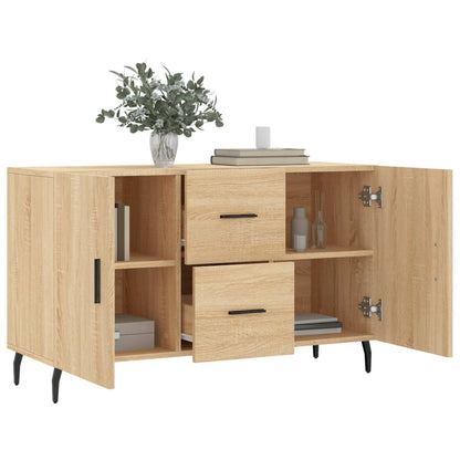 vidaXL Sideboard | Sonoma Oak | Engineered wood, Metal | Medium | Doors