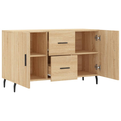 vidaXL Sideboard | Sonoma Oak | Engineered wood, Metal | Medium | Doors