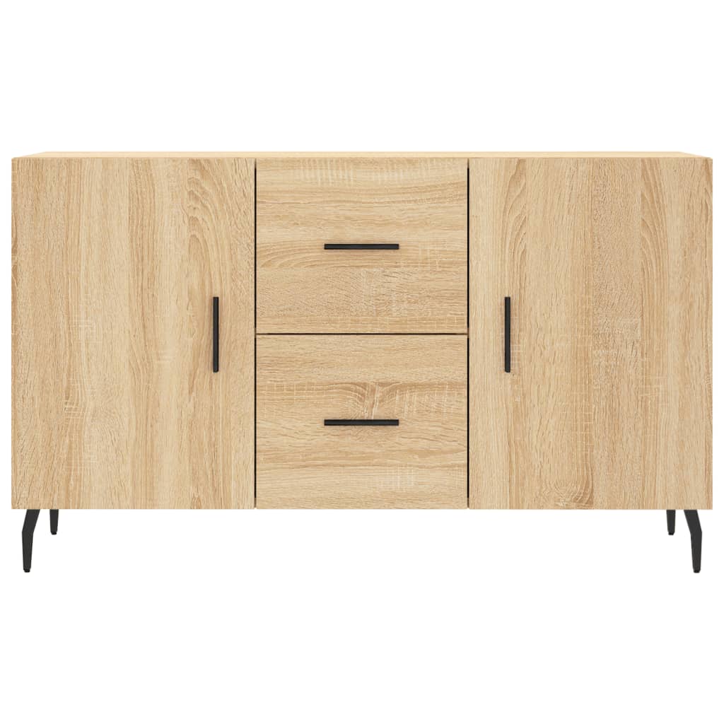 vidaXL Sideboard | Sonoma Oak | Engineered wood, Metal | Medium | Doors