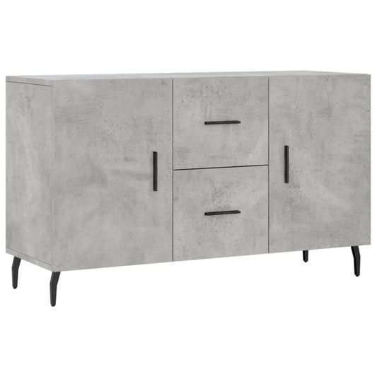 vidaXL Sideboard | Concrete Grey | Engineered Wood, Metal | Medium | Modern