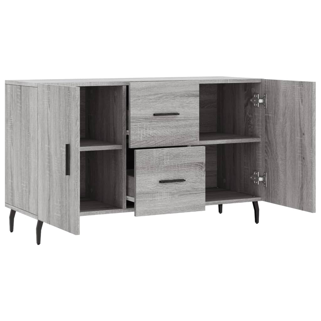 vidaXL Sideboard | Grey Sonoma | Engineered wood, Metal | 100 x 36 x 60 cm