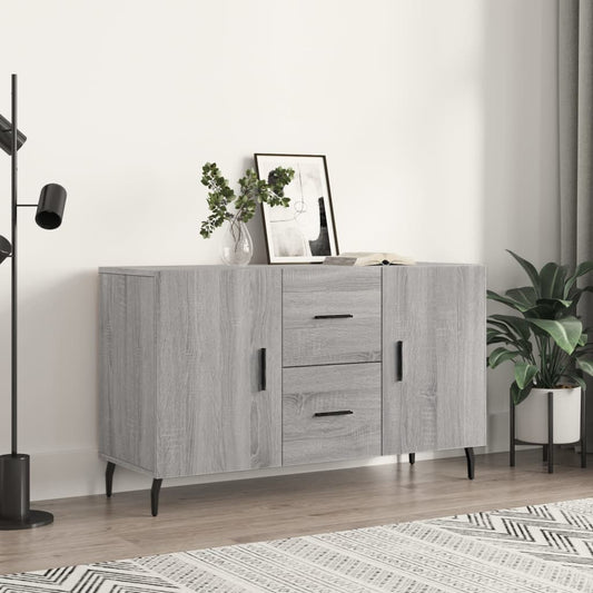 vidaXL Sideboard | Grey Sonoma | Engineered wood, Metal | 100 x 36 x 60 cm