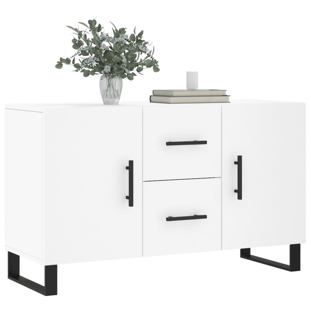 vidaXL Sideboard | White | Engineered wood, metal | 100 cm | Sideboard