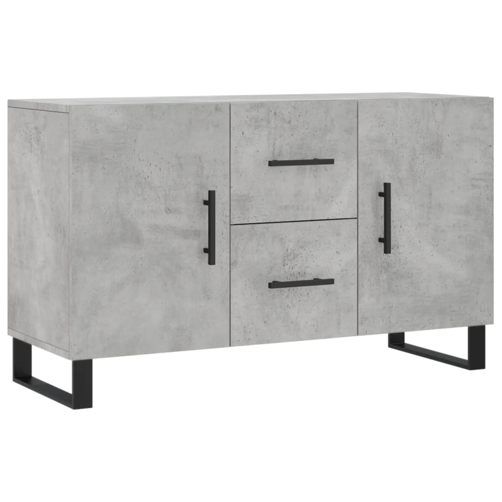 vidaXL Sideboard | Concrete Grey | Engineered wood, Metal | 100cm x 36cm x 60cm