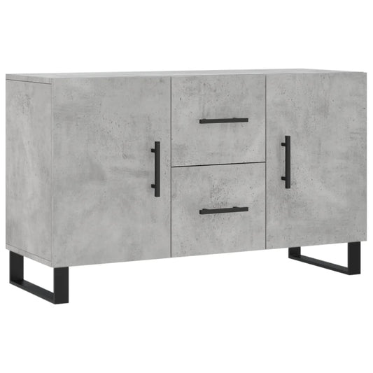 vidaXL Sideboard | Concrete Grey | Engineered wood, Metal | 100cm x 36cm x 60cm