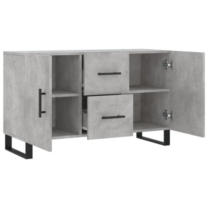 vidaXL Sideboard | Concrete Grey | Engineered wood, Metal | 100cm x 36cm x 60cm
