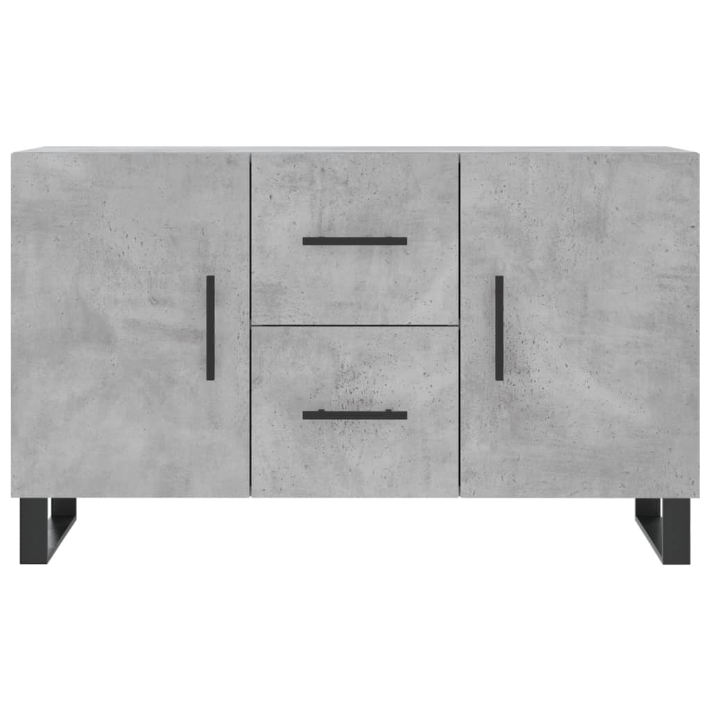 vidaXL Sideboard | Concrete Grey | Engineered wood, Metal | 100cm x 36cm x 60cm